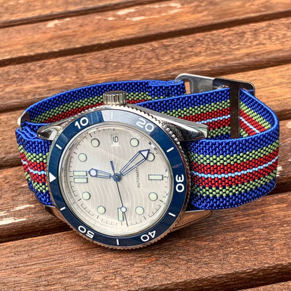 Marine Nationale Watch Strap Blue Red Gold 3