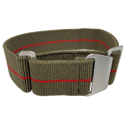 Marine Nationale Watch Strap Army Green Red 1