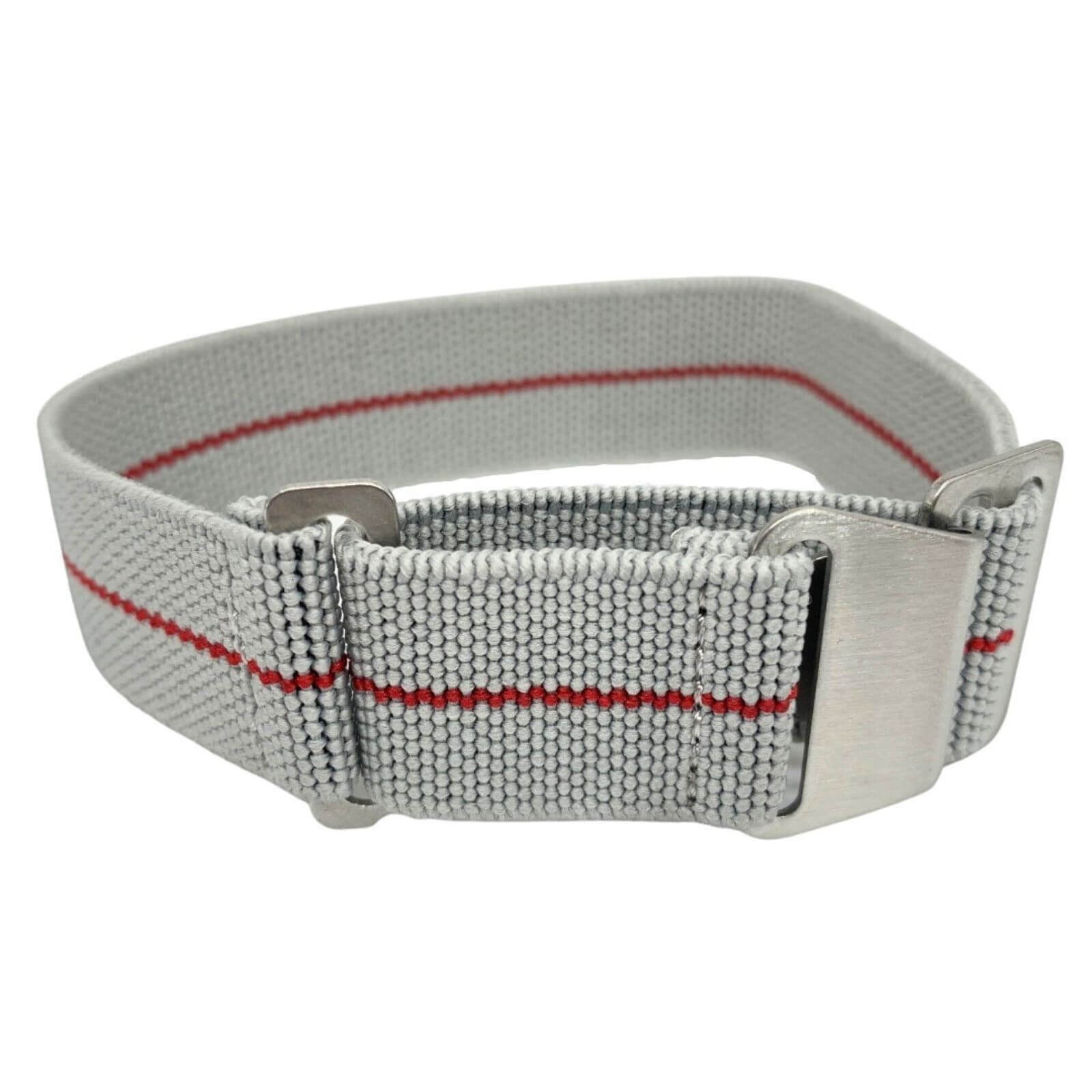 Marine Nationale Watch Strap Grey / Red Military Bands