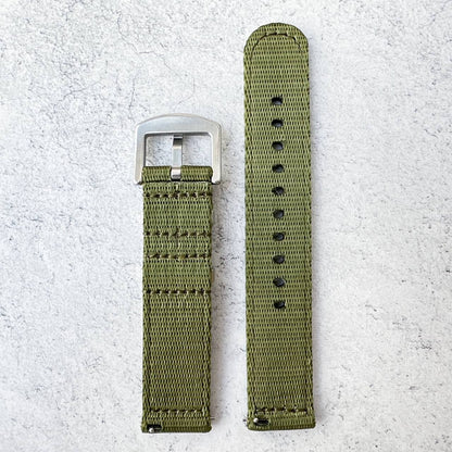 Military Style Quick Release Watch Strap Green 3