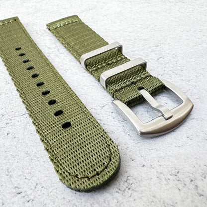 Military Style Quick Release Watch Strap Green 4