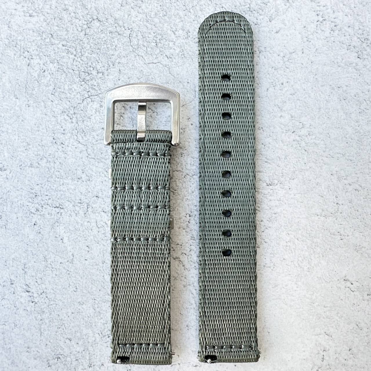 Military Style Quick Release Watch Strap Grey 3