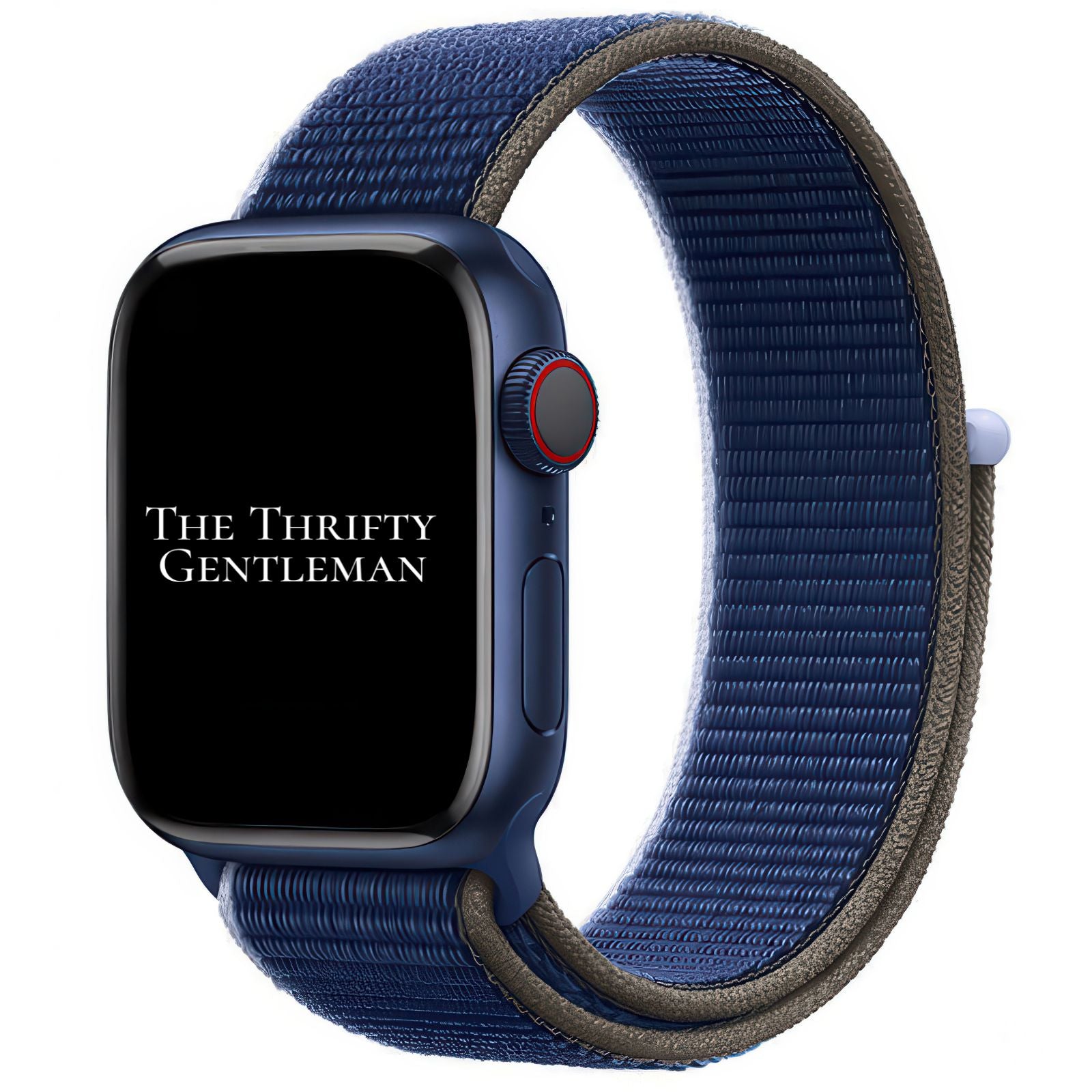 Nylon Sport Apple Watch Strap In Abyss Blue From The Thrifty Gentleman