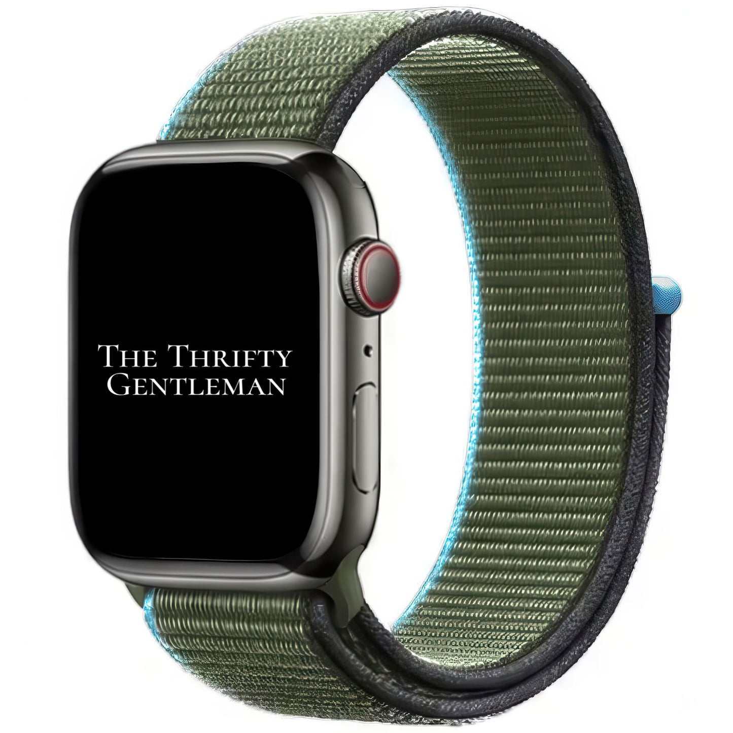 Nylon Sport Apple Watch Strap In Inverness Green From The Thrifty Gentleman