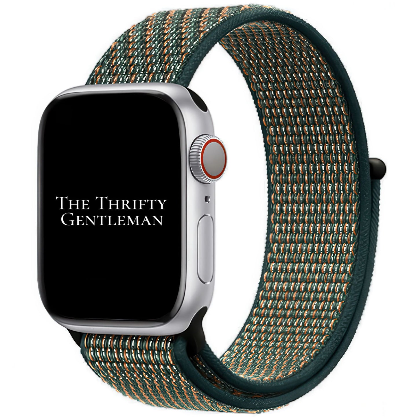 Nylon Sport Apple Watch Strap In Neptune Green From The Thrifty Gentleman