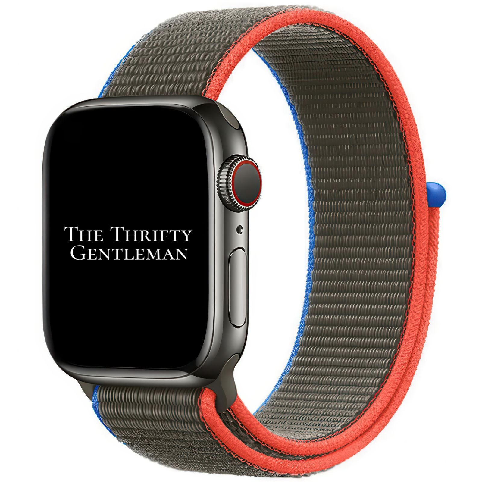 Nylon Sport Apple Watch Strap In Olive Green From The Thrifty Gentleman