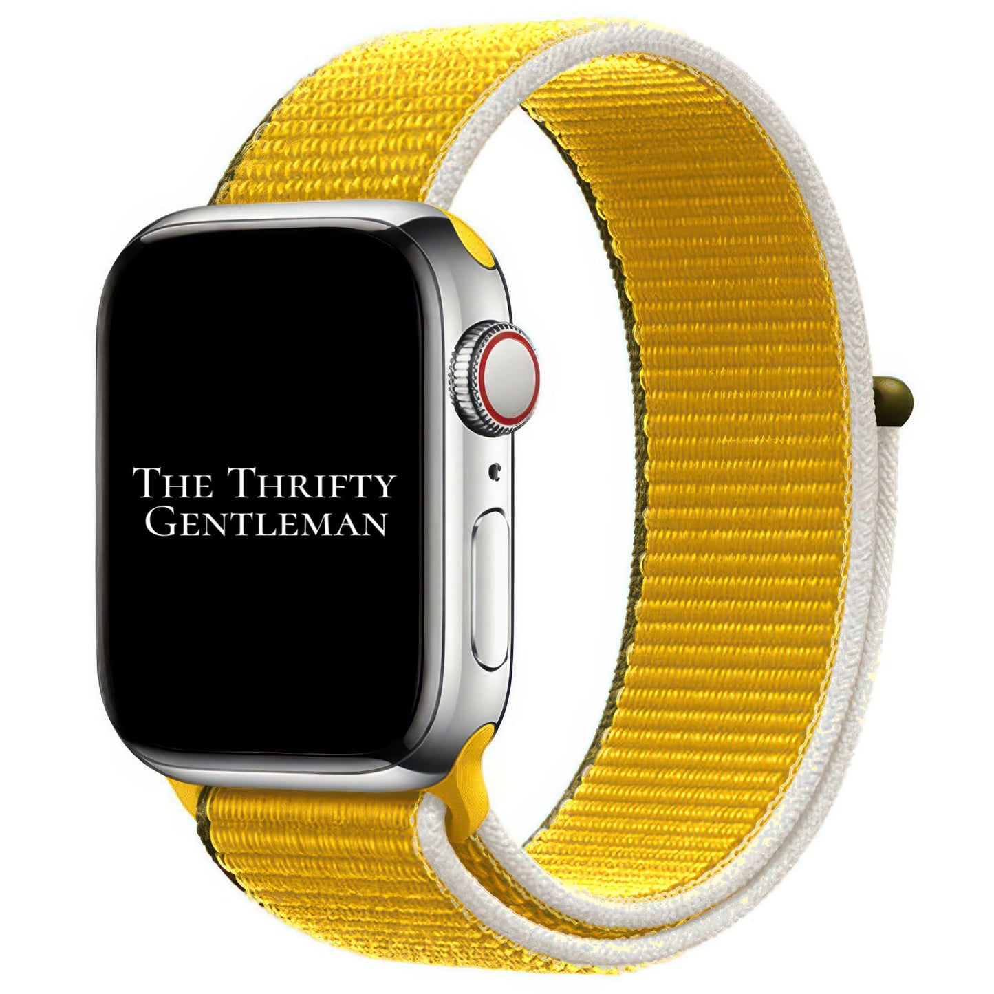 Nylon Sport Apple Watch Strap In Sunflower Yellow From The Thrifty Gentleman