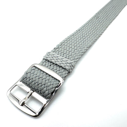 Perlon Braided One Piece Watch Strap Grey 2