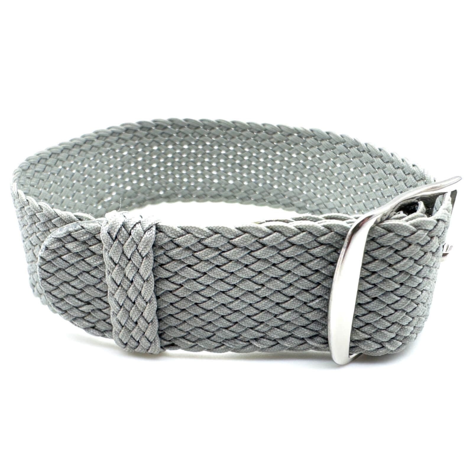 Perlon Braided One Piece Watch Strap Grey The Thrifty Gentleman