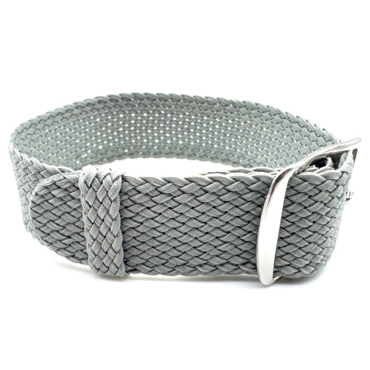 Perlon Braided One Piece Watch Strap Grey The Thrifty Gentleman
