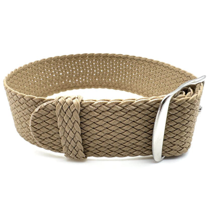 Perlon Braided One Piece Watch Strap Khaki The Thrifty Gentleman
