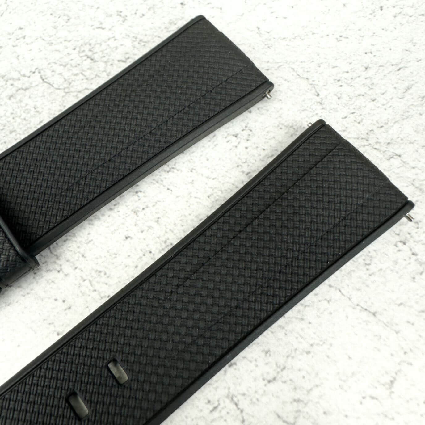 Premium FKM Rubber Watch Strap Black 4