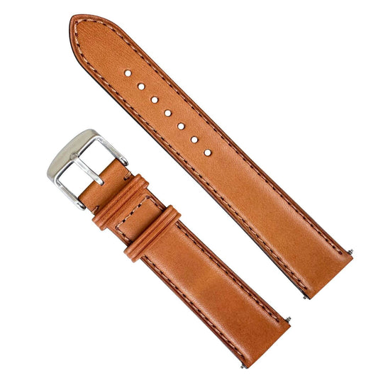 Premium Italian Calf Leather Watch Strap Tan 1