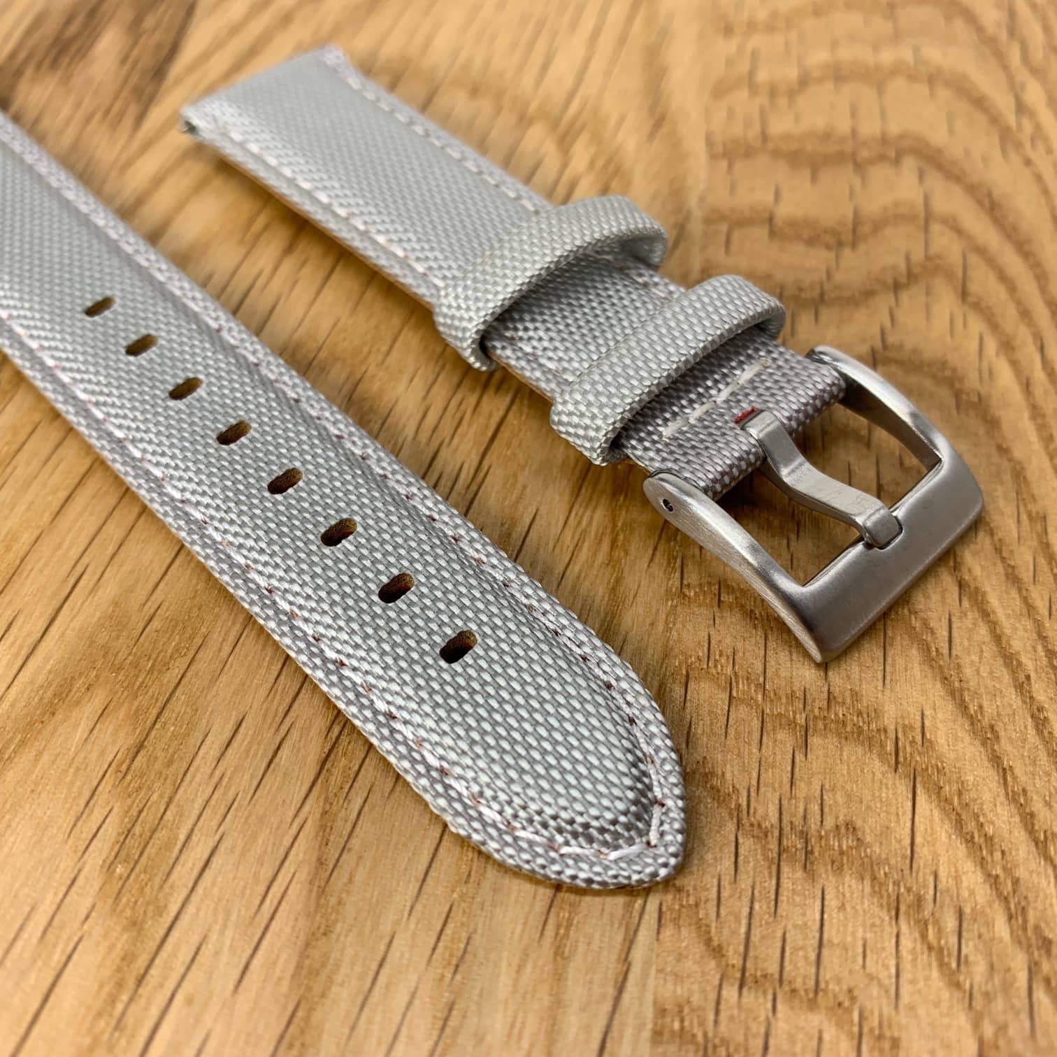 Sailcloth Nylon Quick Release Watch Strap GREY 20 22 mm