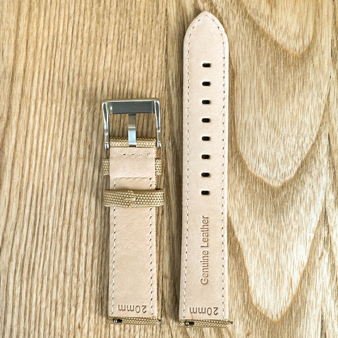 Sailcloth Watch Strap Khaki 4