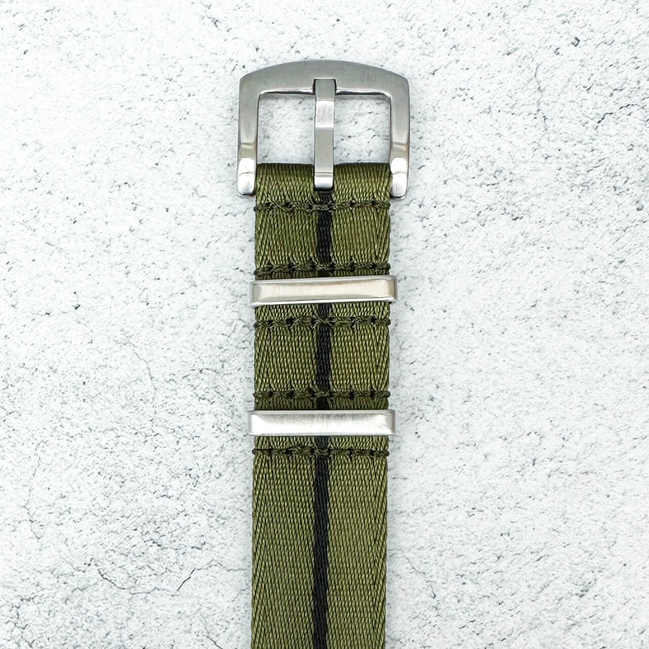 Seatbelt NATO Watch Strap Green Black 5