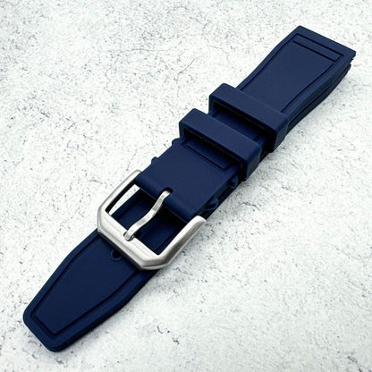 Silicone Pilot Quick Release Watch Strap Navy Blue 20mm 22mm The Thrifty Gentleman 5