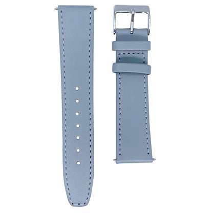 Super Soft Calfskin Genuine Leather Watch Strap Grey 1