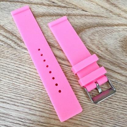 Soft Silicone Universal Watch Strap Pink 3