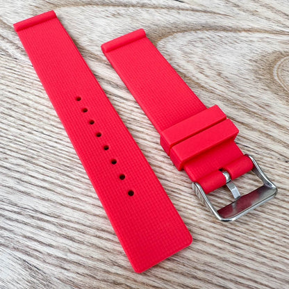 Soft Silicone Universal Watch Strap Red 3