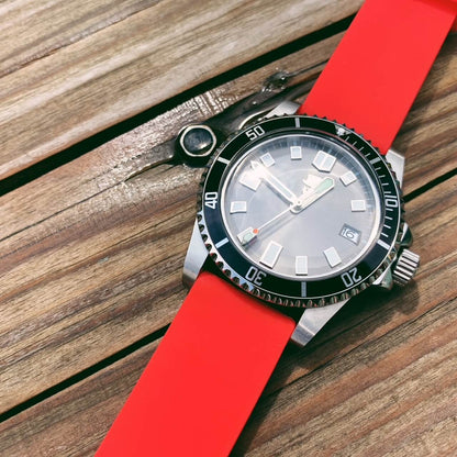 Soft Silicone Universal Watch Strap Red 4