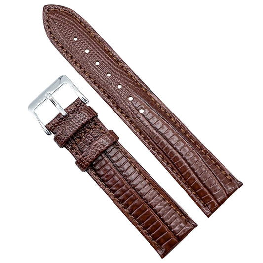 Tejus Lizard Grain Embossed Leather Red Brown The Thrifty Gentleman