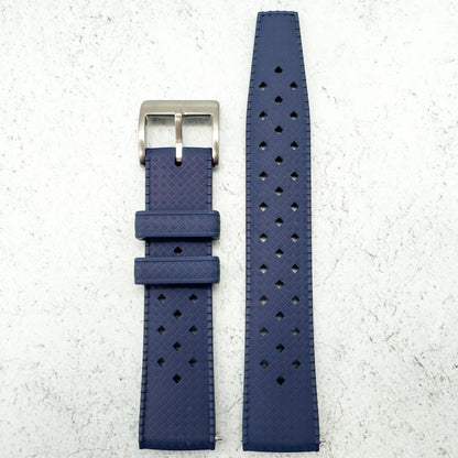 Tropical FKM Rubber Watch Strap Dark Blue 20 mm 22 mm 2