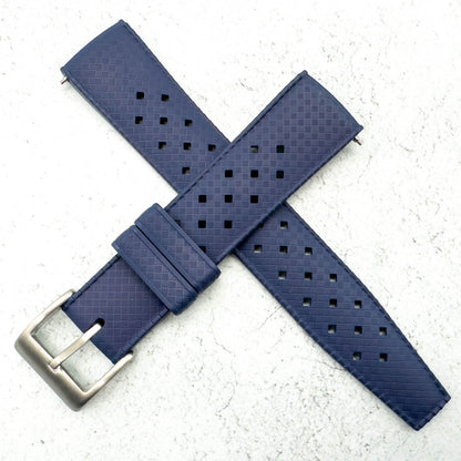 Tropical FKM Rubber Watch Strap Dark Blue 20 mm 22 mm 3