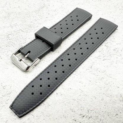 Tropical Soft Silicone Quick Release Watch Strap Grey 2