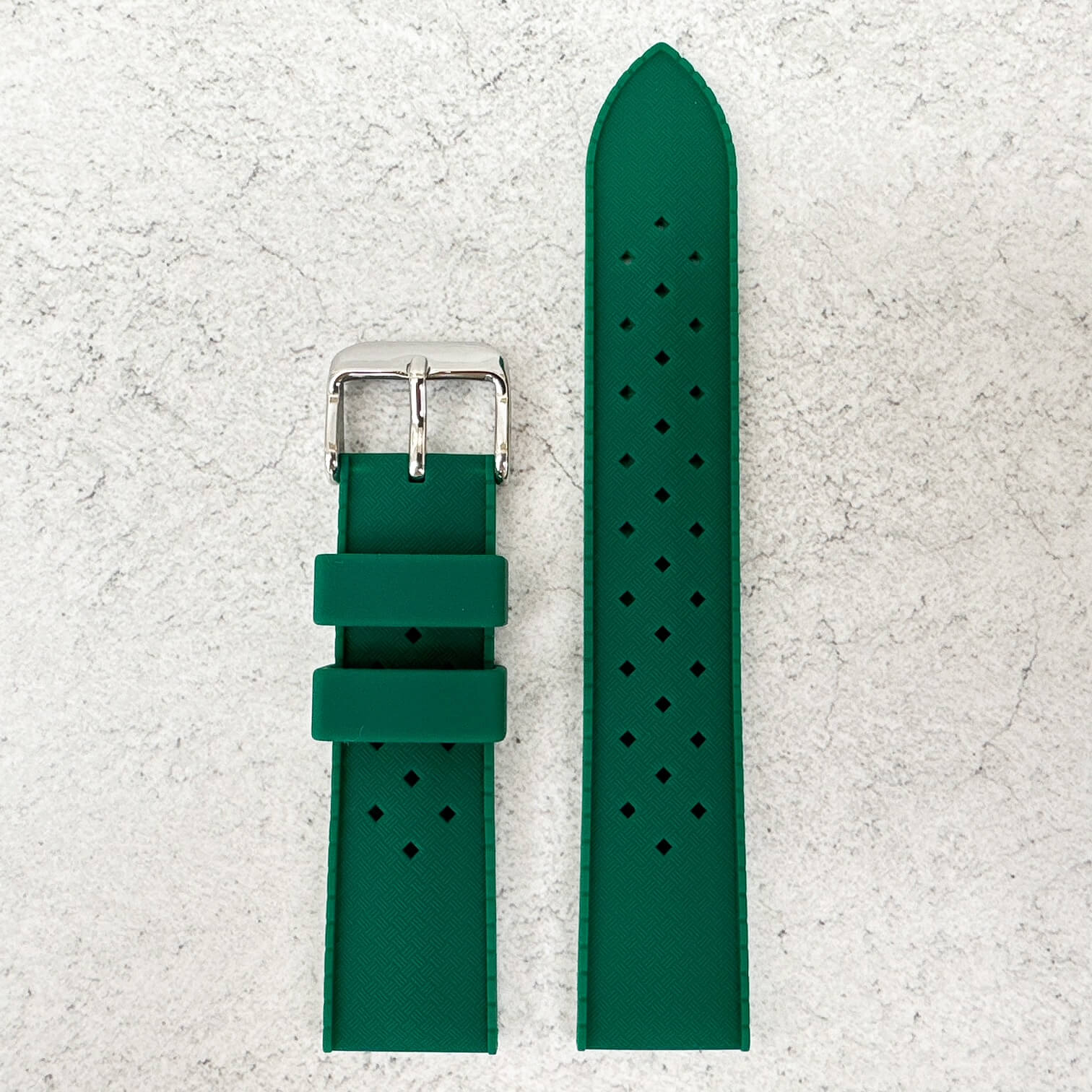 Tropical Silicone Watch Band Green 2