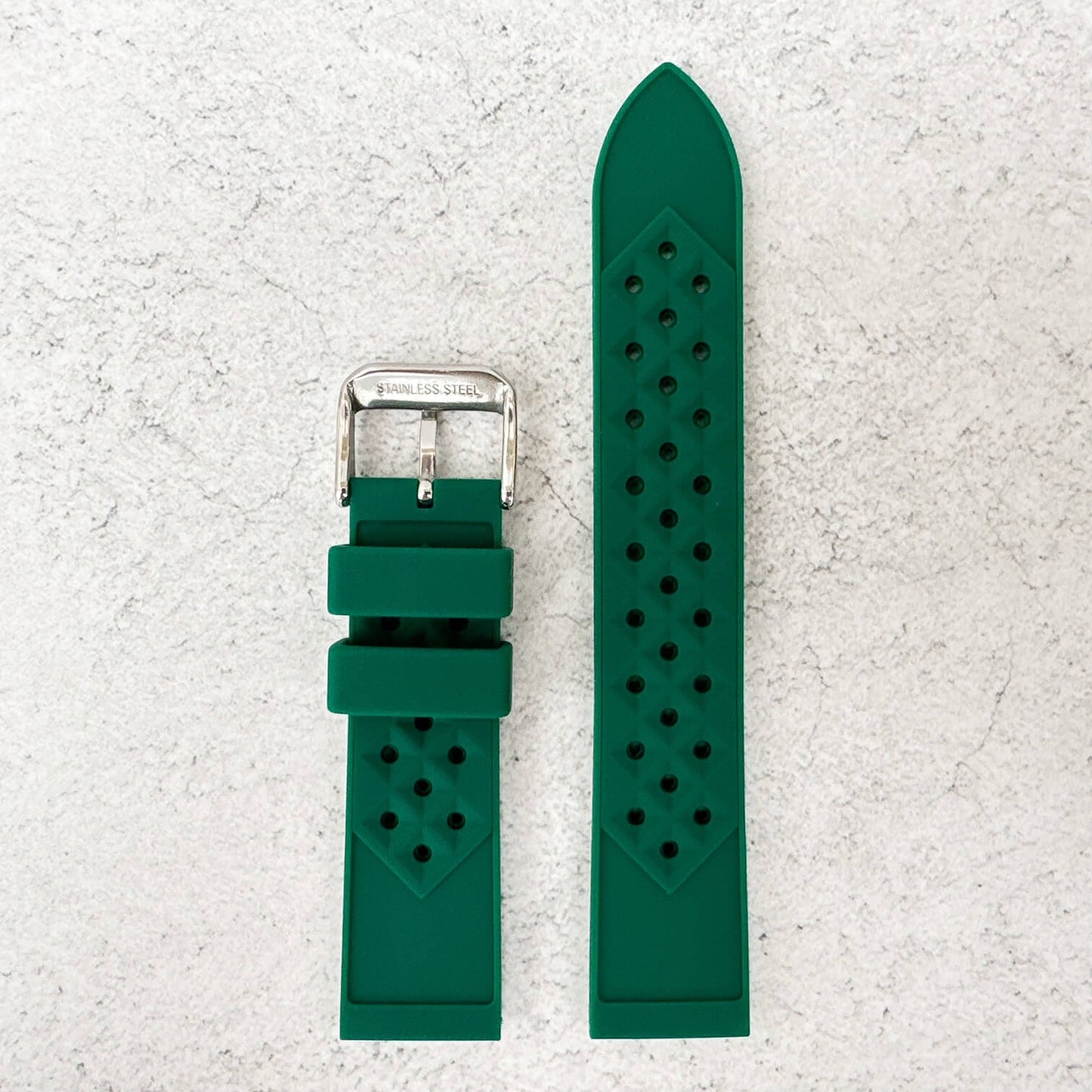 Tropical Silicone Watch Band Green 3
