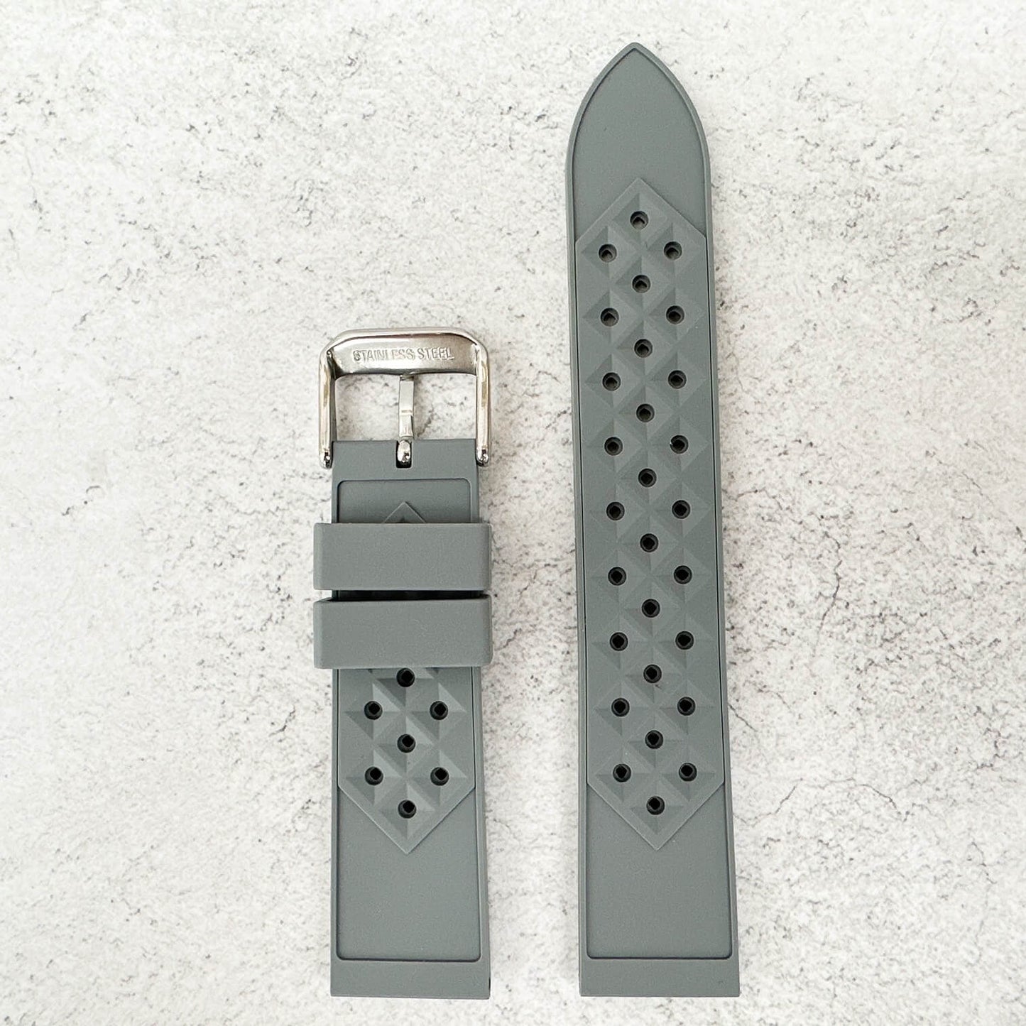 Tropical Silicone Watch Band Grey 3