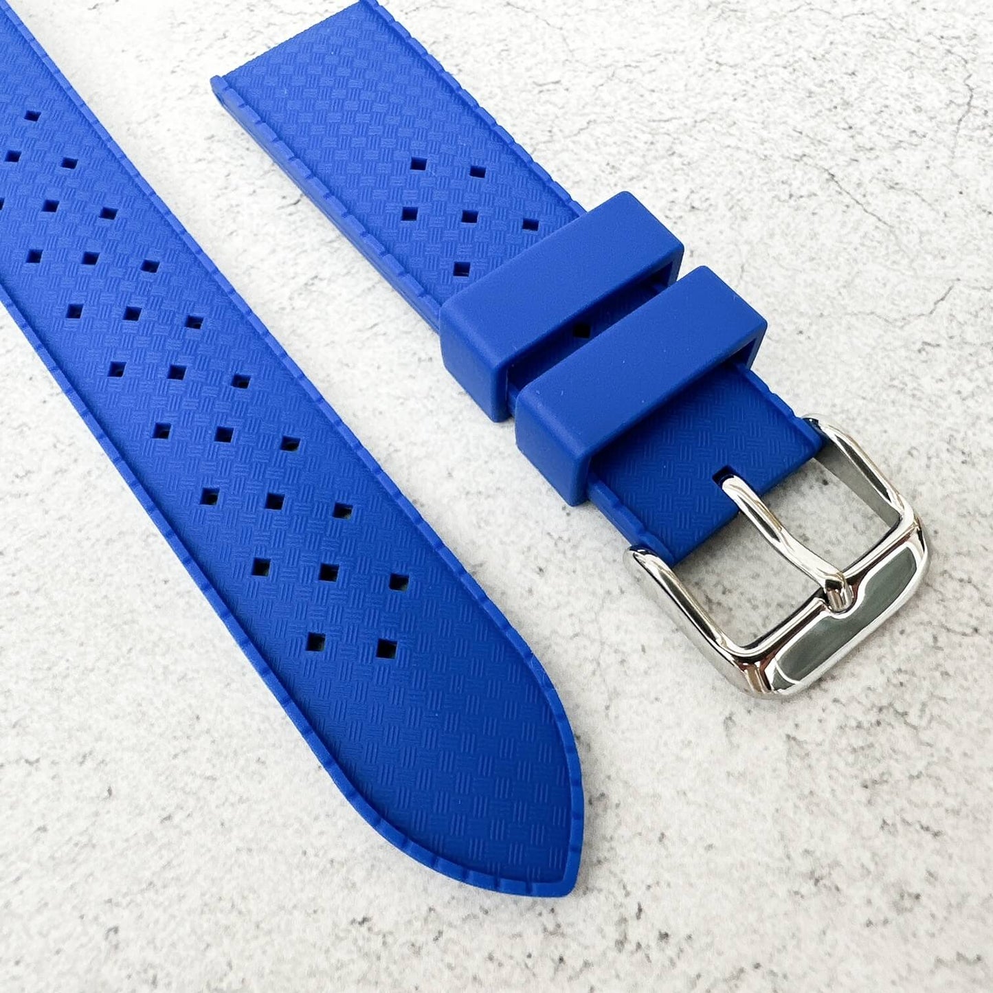 Tropical Silicone Watch Band Royal Blue 4