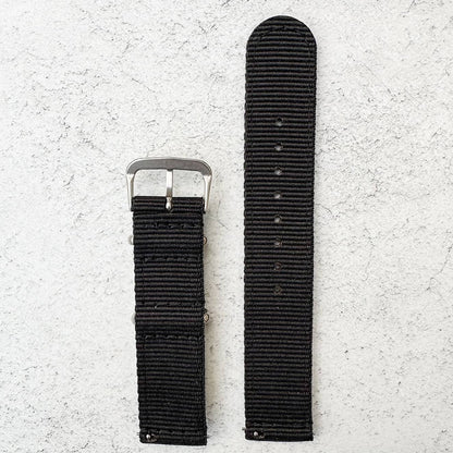 Two Piece NATO Watch Strap Black 2