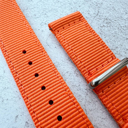 Two Piece NATO Watch Strap Orange 4