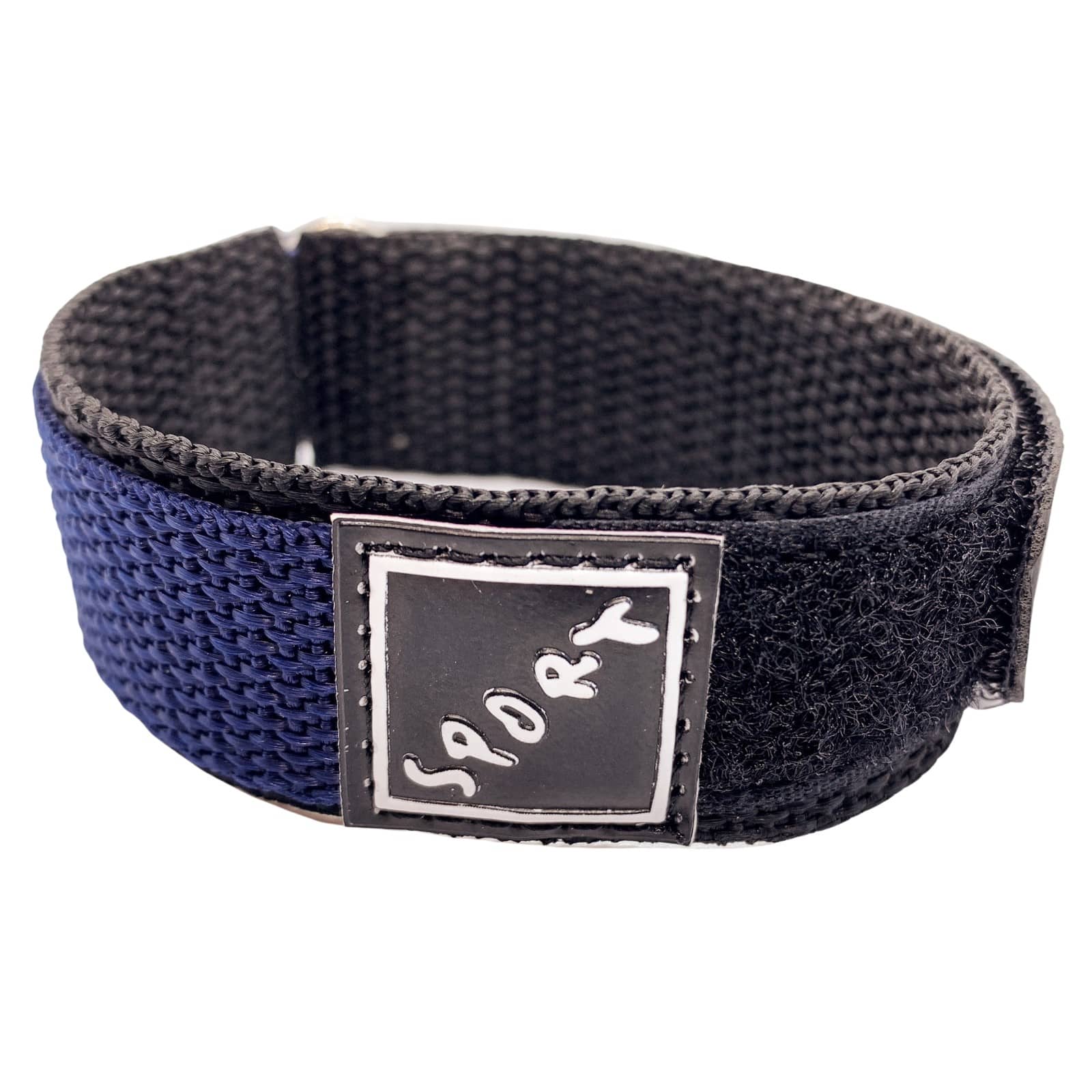 Wrap Around Hook And Loop Watch Strap Blue 1