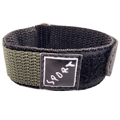 Wrap Around Hook And Loop Watch Strap Green 1